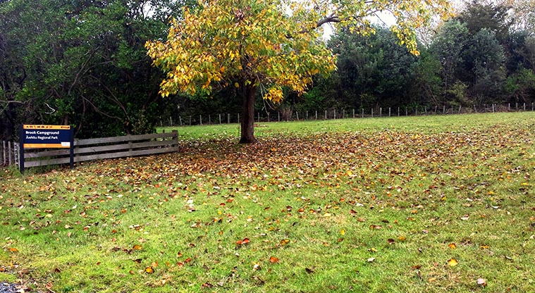 Brook campground - Entrance to the campground.